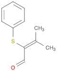 2-Butenal, 3-methyl-2-(phenylthio)-