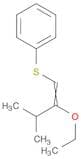 Benzene, [(2-ethoxy-3-methyl-1-butenyl)thio]-