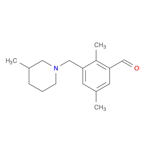 2,5-Dimethyl-3-((3-methylpiperidin-1-yl)methyl)benzaldehyde