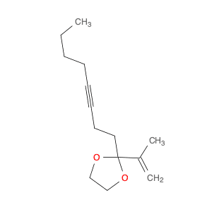 1,3-Dioxolane, 2-(1-methylethenyl)-2-(3-octynyl)-