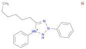 1H-Tetrazolium, 5-hexyl-1,3-diphenyl-, bromide