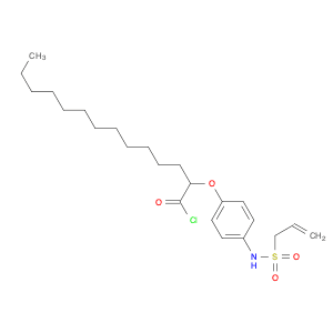 Tetradecanoyl chloride, 2-[4-[(2-propenylsulfonyl)amino]phenoxy]-