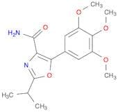 4-Oxazolecarboxamide, 2-(1-methylethyl)-5-(3,4,5-trimethoxyphenyl)-
