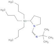 Pyrrolidine, 1-[[(1,1-dimethylethyl)imino]methyl]-2-(tributylstannyl)-