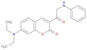 2H-1-Benzopyran-2-one, 7-(diethylamino)-3-[(phenylamino)acetyl]-