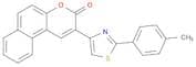 3H-Naphtho[2,1-b]pyran-3-one, 2-[2-(4-methylphenyl)-4-thiazolyl]-