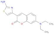 2H-1-Benzopyran-2-one, 3-(2-amino-4-thiazolyl)-7-(diethylamino)-