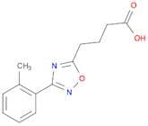 4-[3-(2-methylphenyl)-1,2,4-oxadiazol-5-yl]butanoic acid