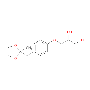 1,2-Propanediol, 3-[4-[(2-methyl-1,3-dioxolan-2-yl)methyl]phenoxy]-