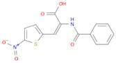 2-Propenoic acid, 2-(benzoylamino)-3-(5-nitro-2-thienyl)-, (Z)-