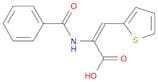 2-Propenoic acid, 2-(benzoylamino)-3-(2-thienyl)-, (E)-