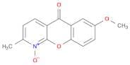 5H-[1]Benzopyrano[2,3-b]pyridin-5-one, 7-methoxy-2-methyl-, 1-oxide