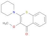 4H-1-Benzothiopyran-4-one, 3-methoxy-2-(1-piperidinyl)-