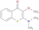 4H-1-Benzothiopyran-4-one, 2-(dimethylamino)-3-methoxy-