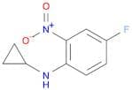 Benzenamine, N-cyclopropyl-4-fluoro-2-nitro-