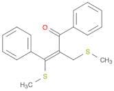 2-Propen-1-one, 3-(methylthio)-2-[(methylthio)methyl]-1,3-diphenyl-, (Z)-