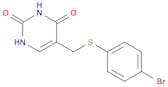 2,4(1H,3H)-Pyrimidinedione, 5-[[(4-bromophenyl)thio]methyl]-