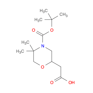 2-{4-[(tert-butoxy)carbonyl]-5,5-dimethylmorpholin-2-yl}acetic acid