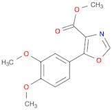 4-Oxazolecarboxylic acid, 5-(3,4-dimethoxyphenyl)-, methyl ester
