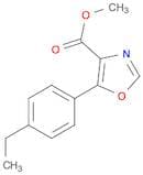 4-Oxazolecarboxylic acid, 5-(4-ethylphenyl)-, methyl ester