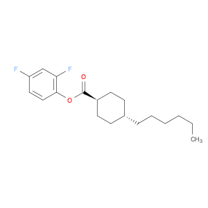 Cyclohexanecarboxylic acid, 4-hexyl-, 2,4-difluorophenyl ester, trans-