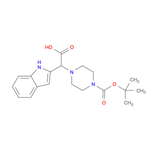 2-(4-(tert-Butoxycarbonyl)piperazin-1-yl)-2-(1H-indol-2-yl)acetic acid