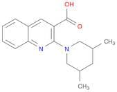 3-Quinolinecarboxylic acid, 2-(3,5-dimethyl-1-piperidinyl)-