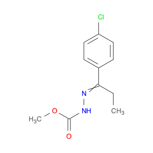 Hydrazinecarboxylic acid, [1-(4-chlorophenyl)propylidene]-, methyl ester