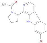Pyrrolidine, 1-acetyl-2-(7-bromo-9H-pyrido[3,4-b]indol-1-yl)-