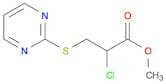 Propanoic acid, 2-chloro-3-(2-pyrimidinylthio)-, methyl ester