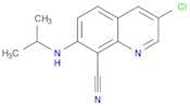 8-Quinolinecarbonitrile, 3-chloro-7-[(1-methylethyl)amino]-