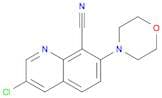 8-Quinolinecarbonitrile, 3-chloro-7-(4-morpholinyl)-
