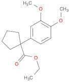 Cyclopentanecarboxylic acid, 1-(3,4-dimethoxyphenyl)-, ethyl ester