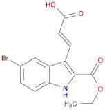 3-(5-Bromo-2-(ethoxycarbonyl)-1H-indol-3-yl)acrylic acid