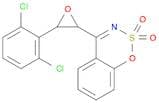 1,2,3-Benzoxathiazine, 4-[3-(2,6-dichlorophenyl)oxiranyl]-, 2,2-dioxide