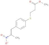 Propanoic acid, 3-[[4-(2-nitro-1-propenyl)phenyl]thio]-, methyl ester