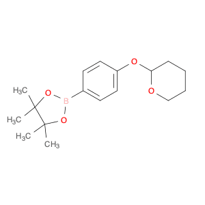 4,4,5,5-Tetramethyl-2-(4-((tetrahydro-2H-pyran-2-yl);oxy);phenyl);-1,3,2-dioxaborolane