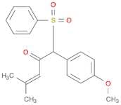 3-Penten-2-one, 1-(4-methoxyphenyl)-4-methyl-1-(phenylsulfonyl)-