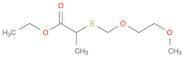 Propanoic acid, 2-[[(2-methoxyethoxy)methyl]thio]-, ethyl ester