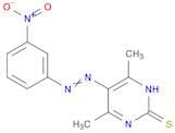 2(1H)-Pyrimidinethione, 4,6-dimethyl-5-[(3-nitrophenyl)azo]-