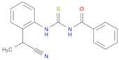 Benzamide, N-[[[2-(1-cyanoethyl)phenyl]amino]thioxomethyl]-