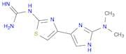 Guanidine, [4-[2-(dimethylamino)-1H-imidazol-4-yl]-2-thiazolyl]-