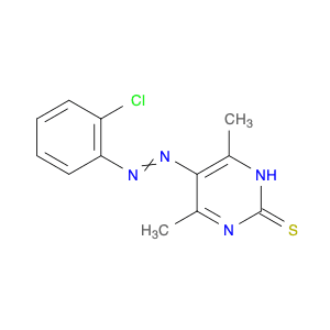 2(1H)-Pyrimidinethione, 5-[(2-chlorophenyl)azo]-4,6-dimethyl-