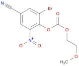 Carbonic acid, 2-bromo-4-cyano-6-nitrophenyl 2-methoxyethyl ester