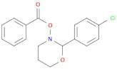 2H-1,3-Oxazine, 3-(benzoyloxy)-2-(4-chlorophenyl)tetrahydro-
