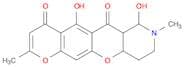 5,7-dihydroxy-2,8-dimethyl-6a,7,8,9,10,10a-hexahydro-4h,6h-pyrano[3',2':6,7]chromeno[3,2-c]pyridin…