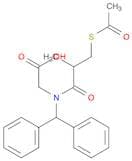 Glycine, N-[3-(acetylthio)-2-methyl-1-oxopropyl]-N-(diphenylmethyl)-