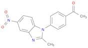 Ethanone, 1-[4-(2-methyl-5-nitro-1H-benzimidazol-1-yl)phenyl]-
