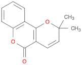 2H,5H-Pyrano[3,2-c][1]benzopyran-5-one, 2,2-dimethyl-