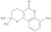 2H,5H-Pyrano[3,2-c][1]benzopyran-5-one, 3,4-dihydro-2,2,7-trimethyl-